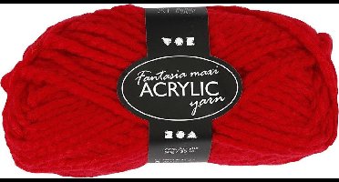 Creotime Acrylgaren Rood 35 M. 50 Gram