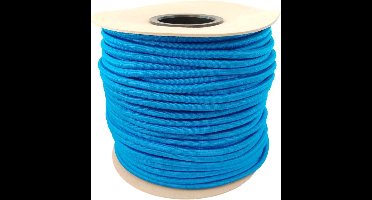 50 meter Elastisch Touw - Blauw - 8mm - elastiek op rol