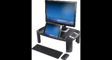 DESQ®  | Monitorverhoger | Tablet Houder | 3 Hoogte Standen |  Xlarge | Zwart