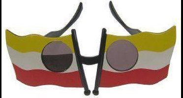 Vlagbril rood/wit/geel