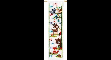 borduurpakket PN0150183 in het bos, groeimeter/meetlat