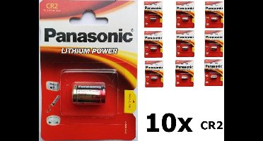 Panasonic CR2 blister Lithium batterij - 10 stuks