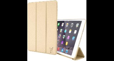 Hoes geschikt voor iPad Air 2019 10.5 inch - Trifold Book Case Kunstleer Tablet Hoesje Goud