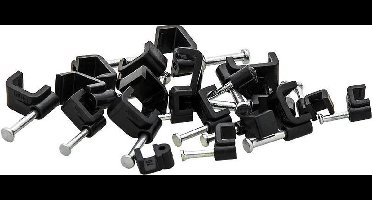 Kabelclips / Spijkerclips - 6x4mm - 100stuks