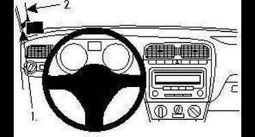 Brodit ProClip houder geschikt voor Volkswagen Polo 2010-2014 Left mount