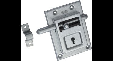 Nemef 98/12 - Opleg grendelslot - Voor buiten- en binnendeuren - Met sluitbeugel - Met 2 sleutels - In zichtverpakking met stap-voor-stap montagehandleiding en bevestigingsmateriaal