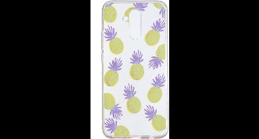 Shop4 - Huawei Mate 20 Lite Hoesje - Zachte Back Case Ananas
