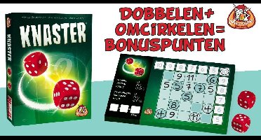 White Goblin Games - Knaster - Dobbelspel - 1 tot 15 spelers - Met een groep of solo - Roll & Write - Voor jong en oud