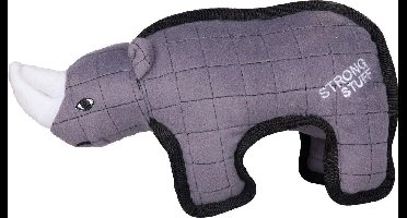 Flamingo Strong Stuff Neushoorn - Hondenspeelgoed - 32 cm - Grijs