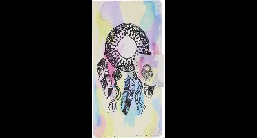 Shop4 - Samsung Galaxy Note 10 Hoesje - Wallet Case Kleurrijke Dromenvanger