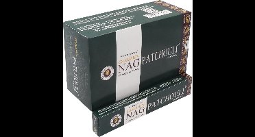 12 pakjes Golden Nag Patchouli wierookstokjes (12 pakjes x 15g)