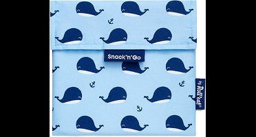 Roll'eat Snack'n'go Herbruikbaar Boterhasmzakje |WHALE|