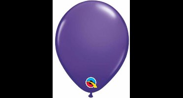 Qualatex Ballonnen Paars Violet 13 cm 100 stuks