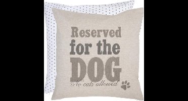 MadDeco - Kussenhoes - Reserved for the dog -