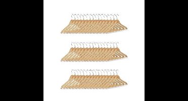 Relaxwonen - kledinghangers - kledinghangerset - hout - garderobehangers - Pak van 48