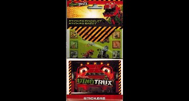 Stickervel + Stickerboekje Dinotrux