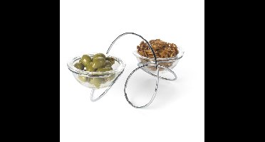 Black&Blum - Loop Serveerschaal - 30x20.5x12.5 cm - Chroom