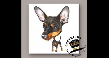 Tegel Hond Miniatuur Pinscher