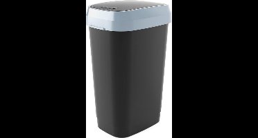 Kis Dual Swing Bin Prullenbak - 50 l - Zwart/Grijs