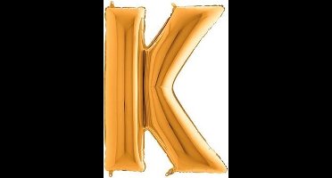 Folieballon letter K goud (100cm)