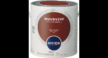 Histor Perfect Finish Muurverf Mat Baskischrood 6390 Baskischrood - 2,5 liter- Muurverf - Dekkend - Binnen - Mat -