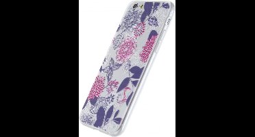 Xccess TPU/PC Case Apple iPhone 6/6S Transparent/Floral Purple
