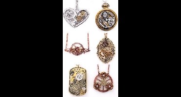 Ketting steampunk 6 assorti