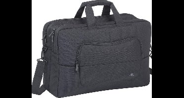 RivaCase - Laptop Schoudertas - 17 Inch - Extra vak voor 10.1 Inch tablet - Zwart