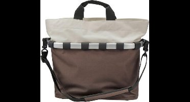 KlickFix Reisenthel fietsmand Oval M beige/bruin