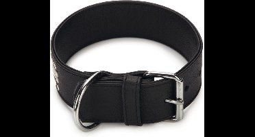 Beeztees Vintage - Hondenhalsband - Zwart - 43,5-49,5 cm x 50 mm