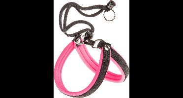 Ferplast Hondentuigje Agila Nylon/pu Zwart/roze 44-52 Cm