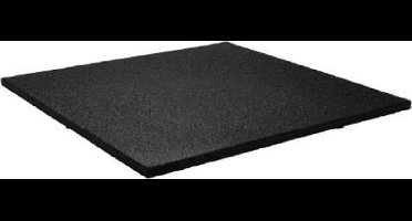 Sportvloer tegel 100x100cm 15mm - Extra fijne korrel - Zwart