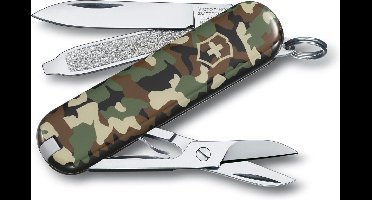 Victorinox klein zakmes met schaar en schroevendraaier - 7 functies - Classic SD - camouflage