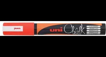 Krijtstift Uni-ball Chalk rond fluo oranje | 1 stuk