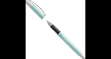 STABILO beCrazy! - Vulpen - Pastel Turquoise/Wit + 1 Inkt Cartridge Blauw