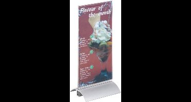 RECLAMEHOUDER 1/3A4 ALU. DURABLE