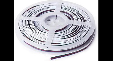 Velleman RGB-KABEL VOOR LEDSTRIPS - 4-ADERIG - 25 m (4 x 0.33 mm²)