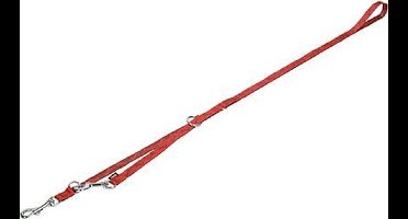 Nobby Lijn Bone Uitlaatriem - Rood - 2 x 200 cm