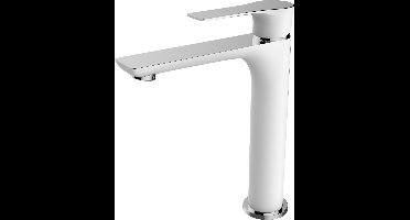 Wiesbaden Casma XL Wastafel kraan - Wit/Chroom