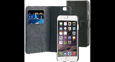 BeHello iPhone 6 Plus/6S Plus 2 in 1 Wallet Case Zwart