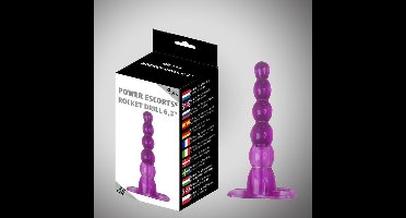 Power Escorts - Rocket Drill - Uitdagende - Anal Plug - 6.3 Inch / 16 cm - BR114 - Paars