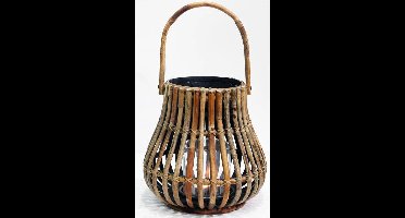Rotan Lantaarn - 37 × 35 cm - Bruin