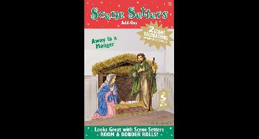 Scene Setter Muurposter Kerstmis Jozef, Maria en Kindje Jezus