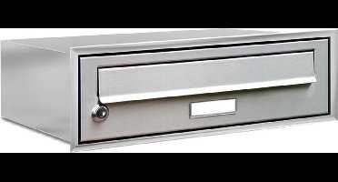 Brievenbus 1 adres met rand (inbouw)