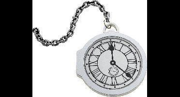 Smiffys - Oversized Pocket Watch Kostuum Accessoire - Wit