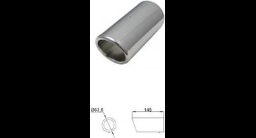 Uitlaatsierstuk RVS Rond 63.5mm - Passend 45-60mm