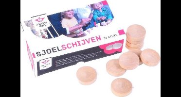 Longfield Games Sjoelschijven Holgedraaid 30 Stuks 52 X 12,5 Mm