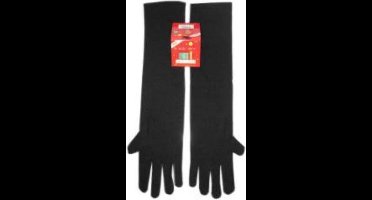 PartyXplosion - Handschoenen - Lang - Zwart - XXS