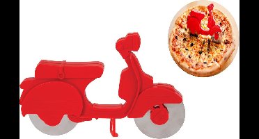 Balvi Scooter Pizzasnijder - Kunststof met Metaal - Rood