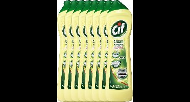 Cif Citroen Cream - 8 x 500 ml - Schuurmiddel - Voordeelverpakking
